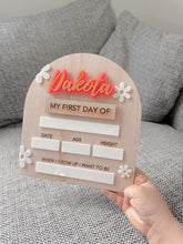 Load image into Gallery viewer, ✏️ Interchangeable First & Last Day Whiteboard Sign