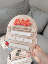 Load image into Gallery viewer, ✏️ Interchangeable First & Last Day Whiteboard Sign