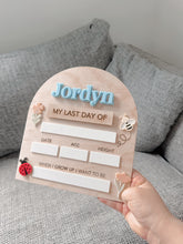 Load image into Gallery viewer, ✏️ Interchangeable First & Last Day Whiteboard Sign