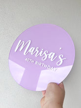 Load image into Gallery viewer, Birthday sign | 1st birthday acrylic sign | event signage | Peach