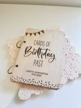 Load image into Gallery viewer, Personalised Birthday Card Keeper