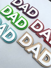 Load image into Gallery viewer, Dad Acrylic Cupcake/Cake Plaques