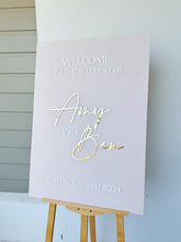 Load image into Gallery viewer, Personalised Wedding Sign | Modern Acrylic Sign | Wedding Signage