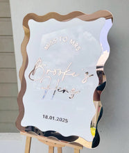 Load image into Gallery viewer, Wavy Acrylic Hens Party Sign – Custom Bride To Be Sign