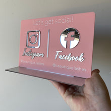 Load image into Gallery viewer, Social media sign