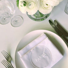 Load image into Gallery viewer, Clear acrylic engraved - wedding place cards - wedding favours - table decoration