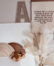 Load image into Gallery viewer, Name Sign Custom - Rattan Letters - Wooden Wall Sign