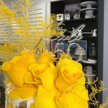 Load image into Gallery viewer, 50th Cake Topper / Cake decor / Modern Cake topper / Birthday Topper