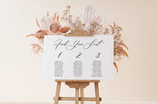 Load image into Gallery viewer, Personalised Seating chart Sign | Modern Wedding Acrylic Sign | Wedding Signage