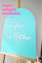 Load image into Gallery viewer, Hens Acrylic Welcome Sign | bridal Shower acrylic sign | event signage | hen decor