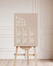 Load image into Gallery viewer, Guest seating sign | Seating chart sign | Wedding seating chart | Find your seat |