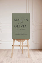 Load image into Gallery viewer, Traditional wedding welcome sign | Boho wedding sign | Personalised sign | Retro wedding sign