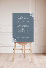 Load image into Gallery viewer, Traditional wedding welcome sign | Boho wedding sign | Personalised sign | Retro wedding sign
