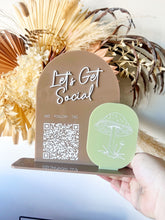 Load image into Gallery viewer, Social media sign | QR socials stand | Check in Stand