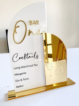 Load image into Gallery viewer, Personalised Drinks Menu | Cocktails | drinks | bar menu |