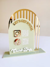 Load image into Gallery viewer, Social media sign | QR socials stand | Check in Stand
