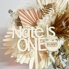 Load image into Gallery viewer, 1st birthday Pooh cake topper | Pooh bear party | 1st birthday cake decorations