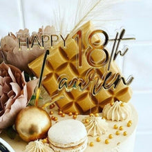 Load image into Gallery viewer, 18th Birthday cake topper | teenage cake decor | 18th party decor