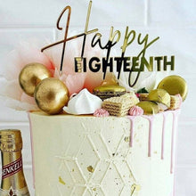 Load image into Gallery viewer, 18th Birthday cake topper | teenage cake decor | 18th party decor