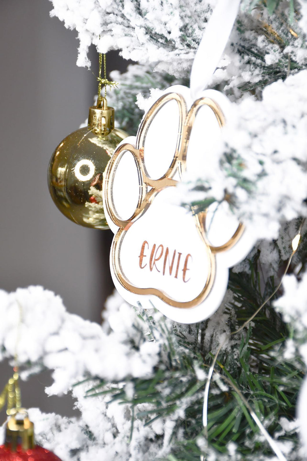 Paw Print Hanging Ornament