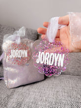 Load image into Gallery viewer, Wavy Glitter Bag Tag
