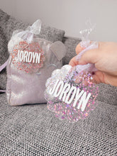 Load image into Gallery viewer, Wavy Glitter Bag Tag
