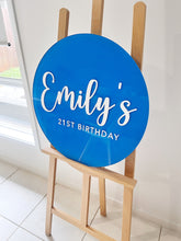 Load image into Gallery viewer, Birthday sign | 1st birthday acrylic sign | event signage | Peach
