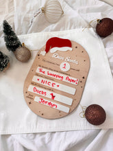 Load image into Gallery viewer, REUSABLE - Dear Santa wish board
