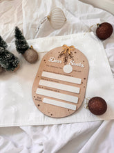Load image into Gallery viewer, REUSABLE - Dear Santa wish board
