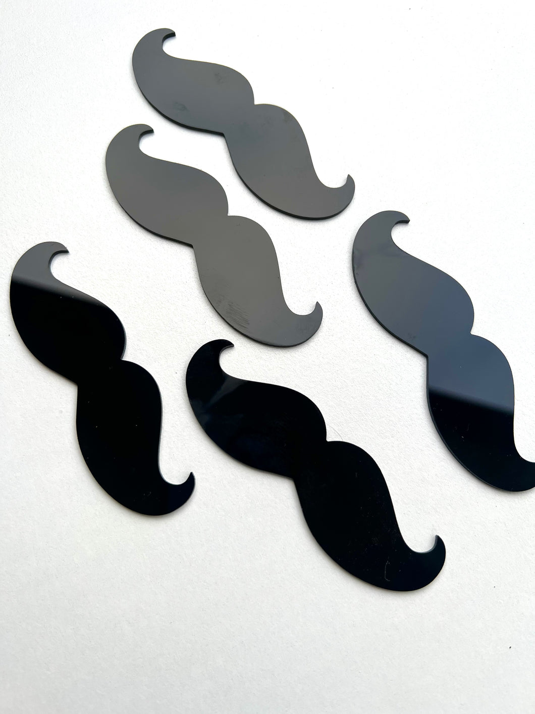 Moustache Cupcake / Cake Acrylic Plaques