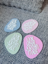 Load image into Gallery viewer, Personalised Kids Artwork Fridge Magnet – “Look What [Name] Made” – Abstract Shape Art
