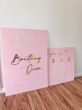 Load image into Gallery viewer, Wedding Sign Bundle | Modern Acrylic Sign | Wedding Signage
