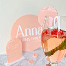 Load image into Gallery viewer, Birthday sign | Acrylic Sign Bundle | Event Signage | Peach
