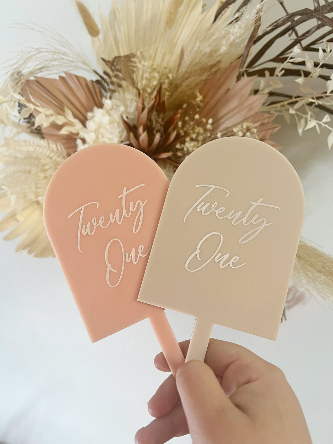 Personalised Cake Topper plaque / Front Cake Sign / pastel / Girls Birthday