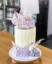 Load image into Gallery viewer, Name and Number cake Topper - Acrylic Topper
