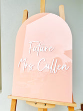 Load image into Gallery viewer, Hens Acrylic Welcome Sign | bridal Shower acrylic sign | event signage | hen decor
