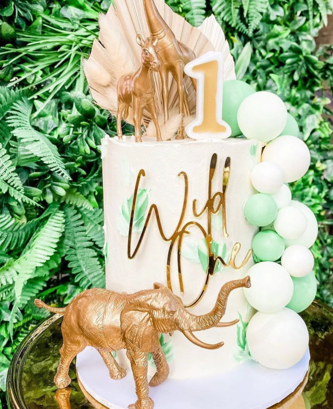 Wild ONE cake topper | jungle theme | animals | boho
