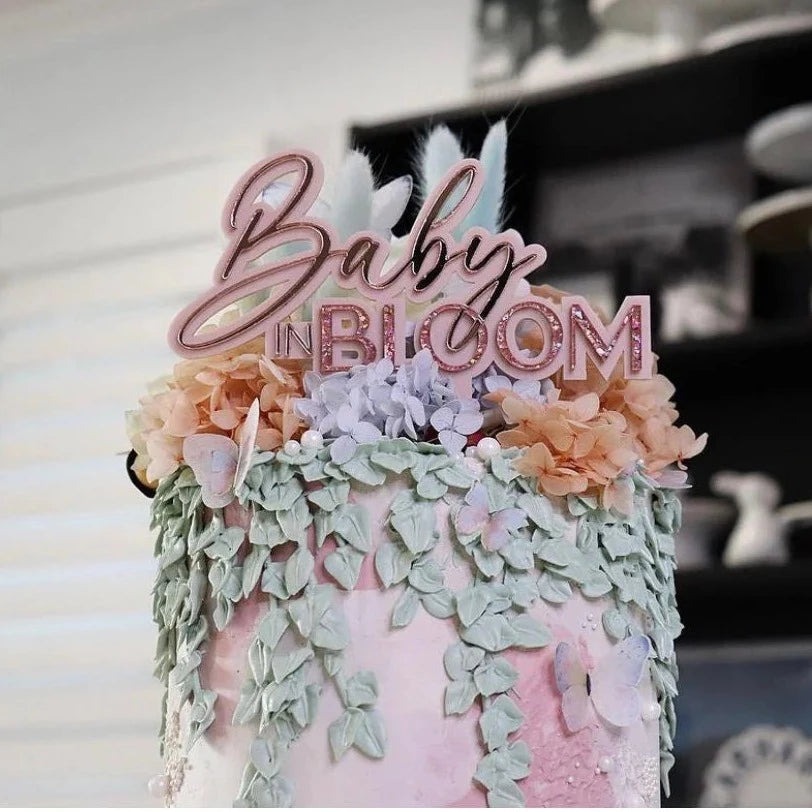 Baby Shower Cake Topper / Cake decor / Modern Cake topper / Baby Cake Topper