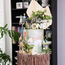 Load image into Gallery viewer, 1st Birthday Cake Topper / First Birthday / Cake decor / Modern Cake topper / Birthday Topper
