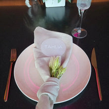 Load image into Gallery viewer, Clear acrylic engraved - wedding place cards - wedding favours - table decoration
