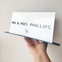 Load image into Gallery viewer, Bridal Table Sign | Mr &amp; Mrs | Wedding sign |
