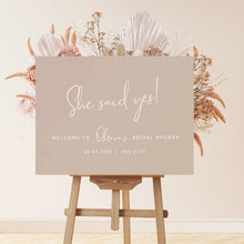 Load image into Gallery viewer, Bridal shower sign | Hens sign | Boho | bachelorette | bride to be sign
