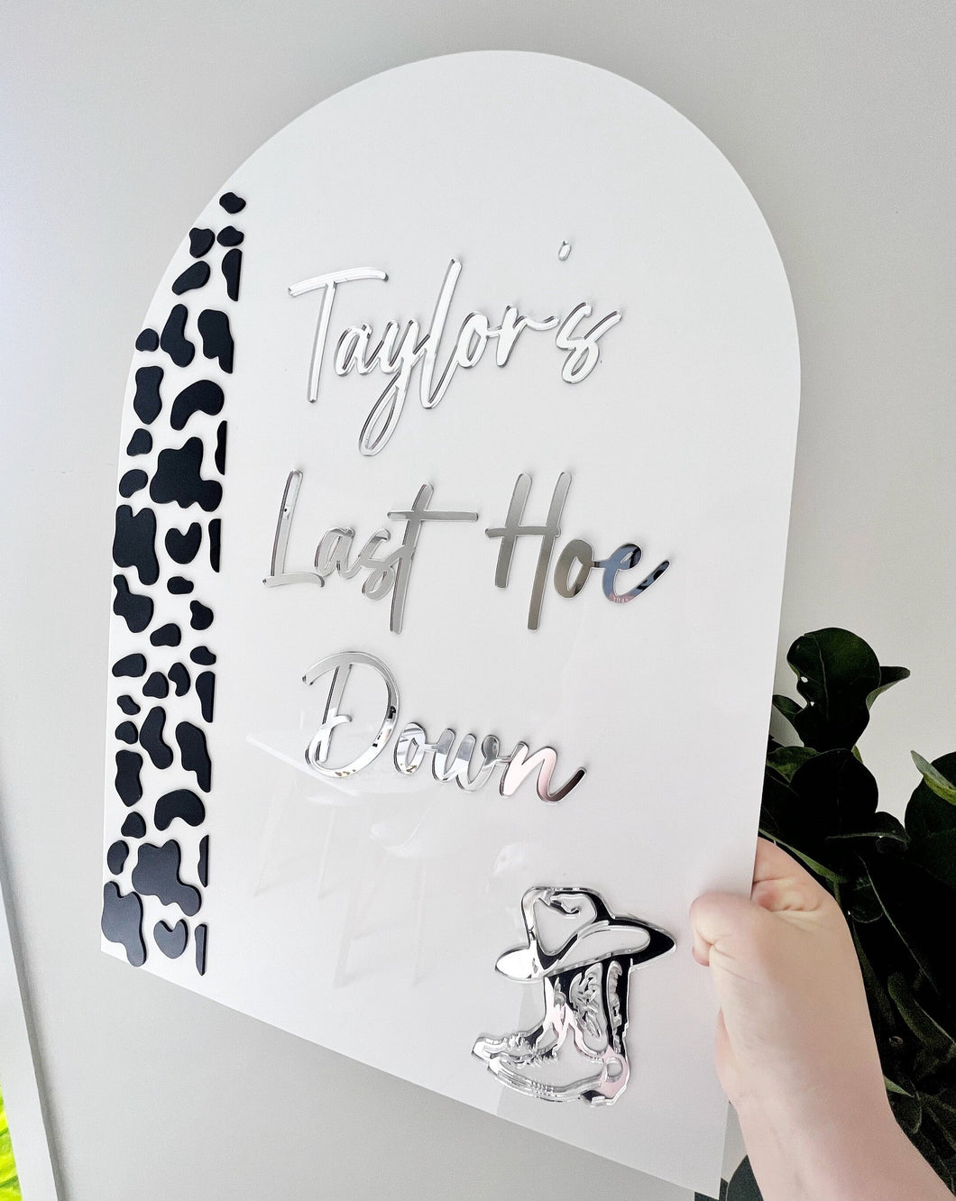 Country Hens Acrylic Welcome Sign | How Down | bridal Shower acrylic sign | event signage | hen decor