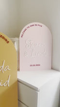 Load and play video in Gallery viewer, Customisable Wedding Signage - Personalised 3D Acrylic Design - Various Sizes &amp; Colour Options - Perfect for Any Theme and event
