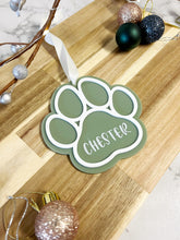 Load image into Gallery viewer, Paw Print Hanging Ornament
