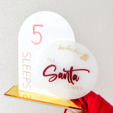 Load image into Gallery viewer, Erasable Christmas Countdown Standing sign
