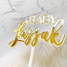 Load image into Gallery viewer, Personalised Custom Baptism Cake Topper - Christening Cake - Religious
