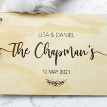 Load image into Gallery viewer, Custom Guestbook - Wooden Wedding Guestbook - Engraved - A4
