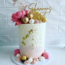 Load image into Gallery viewer, Twenty one cake topper | girls birthday party | birthday girl cake sign
